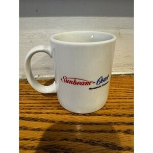 Vintage Sunbeam‎ Oster Household Products White Coffee Mug Promo Advertise